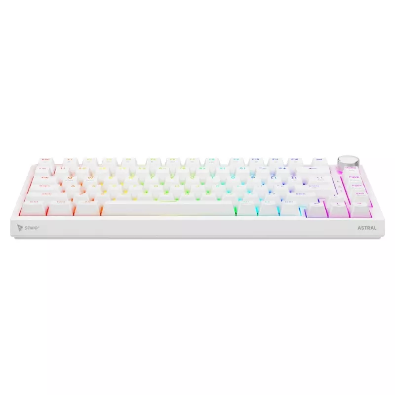 Klawiatura gamingowa Savio ASTRAL WHITE JADE USB QWERTY US International
