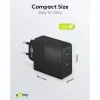 Ładowarka sieciowa Goobay 61757 Szybkie ładowanie USB Type-C 2 porty Czarna