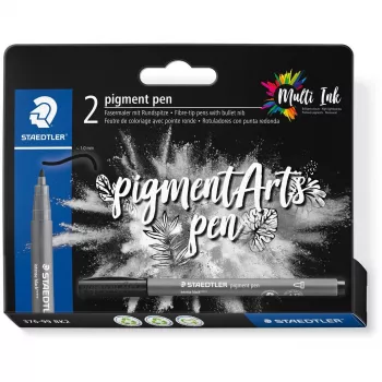 Pisak Staedtler Pigment Arts Intensiv Pen Czarny 2 szt.