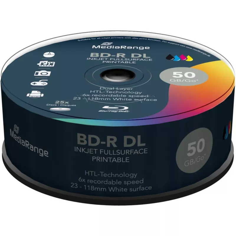 BD-R DL MediaRange MR510 50 GB 25 szt.