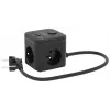 Listwa zasilająca Kerg SMART – 3 gniazda AC typu F z 3 portami USB (2×A + 1×C), kabel 1,5 m, 16 A 230 V, czarna