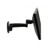 Ergotron 200 Series - Zestaw montażowy (ramię ścienne) - do monitora - 1 wysięgnik - stal - czarny - Rozmiar ekranu: do 81,3 cm (do 32 cali)