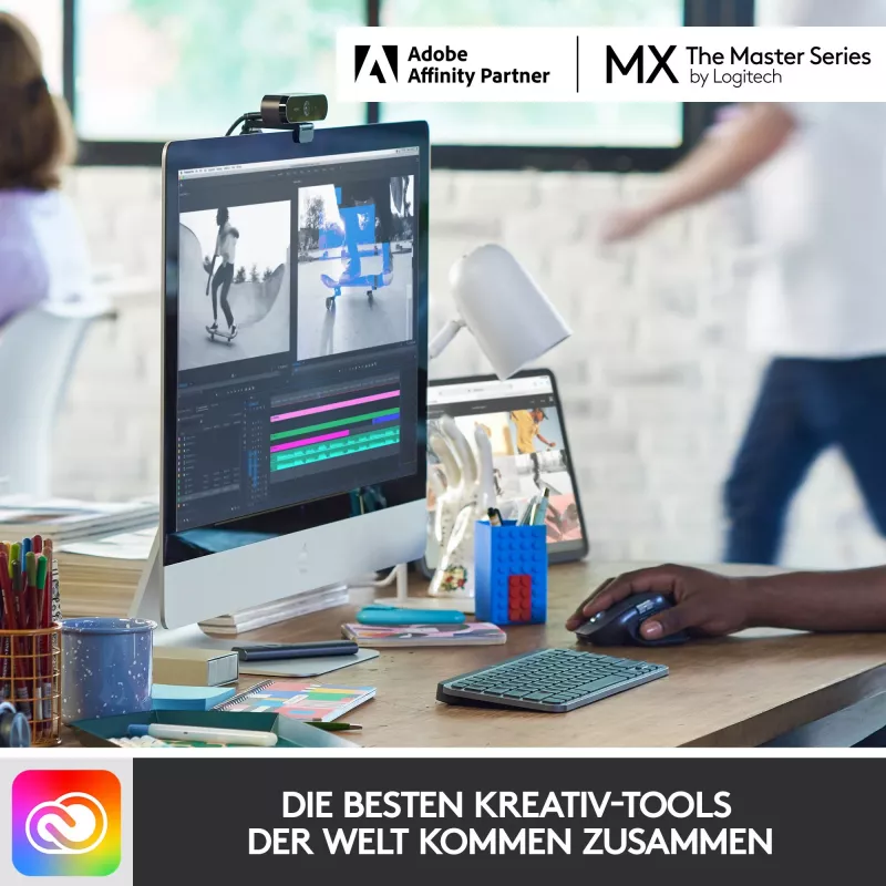 Logitech MX Keys Mini Minimalistyczna bezprzewodowa podświetlana klawiatura - RÓŻOWA - CENTRAL (DE)