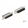 Złącze przewodowe DeLOCK 66714 D-Sub HD 44-pin czarno-srebrne