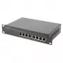 DIGITUS Gigabit Ethernet PoE Switch 8‑port PoE+ 10 inch rack, zasilanie PoE do 80 W