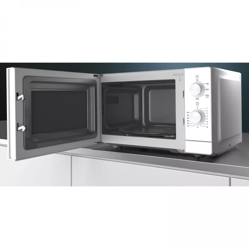 Siemens iQ300 FF020LMW0 kuchenka mikrofalowa Biała Solo kuchenka mikrofalowa Na blat 20 l 800 W
