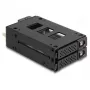 Delock - Mobiles Speicher-Rack - schmaler Schacht - 5,25 bis 2 x 2,5 (13,3 cm bis 2 x 6,4 cm) - Schwarz (47019)