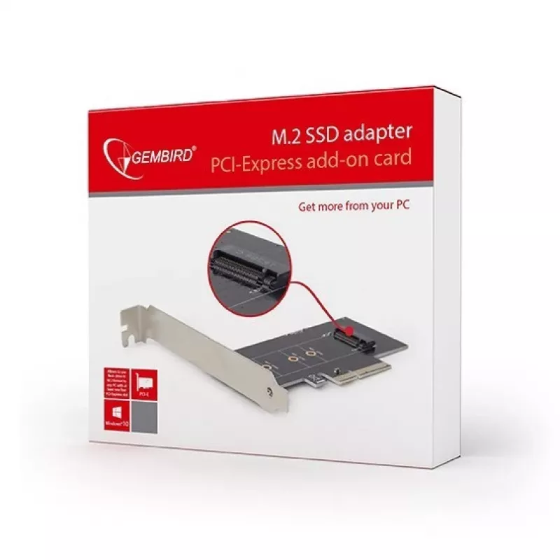 Gembird PEX-M2-01 karty interfejsowe/adapter Wewnętrzny M.2, PCIe