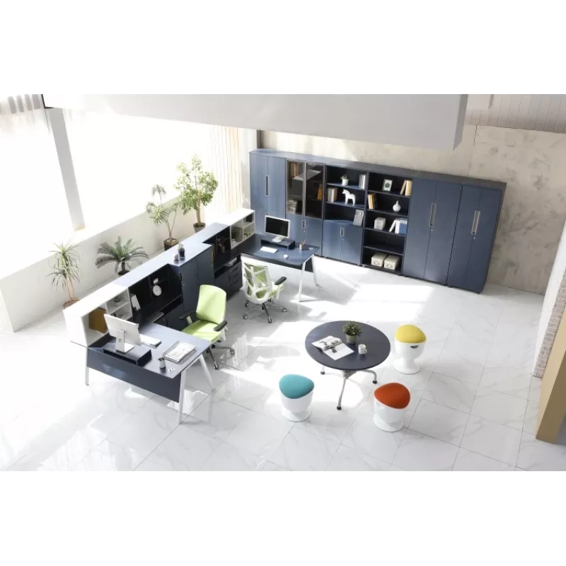 Ergonomiczny stołek balansowy Up Up Seul czarny, D47 niebieski materiał