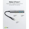 Goobay Slim 4-Port USB-Hub USB-C na USB-A 5 Gbit/s - Plug USB 3.2 (76563)