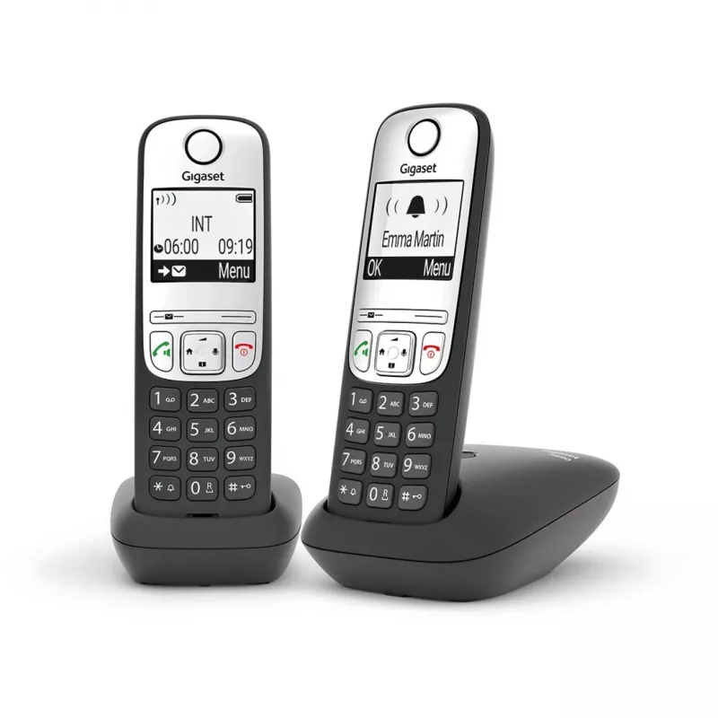 Telefon bezprzewodowy Gigaset A690 A Duo czarny
