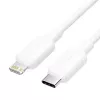 Kabel USB-C do Lightning 3A 480Mbps 1m BIAŁY