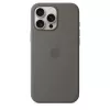 Silikonowe etui z MagSafe dla iPhone 16 Pro Max - Kamienny Szary