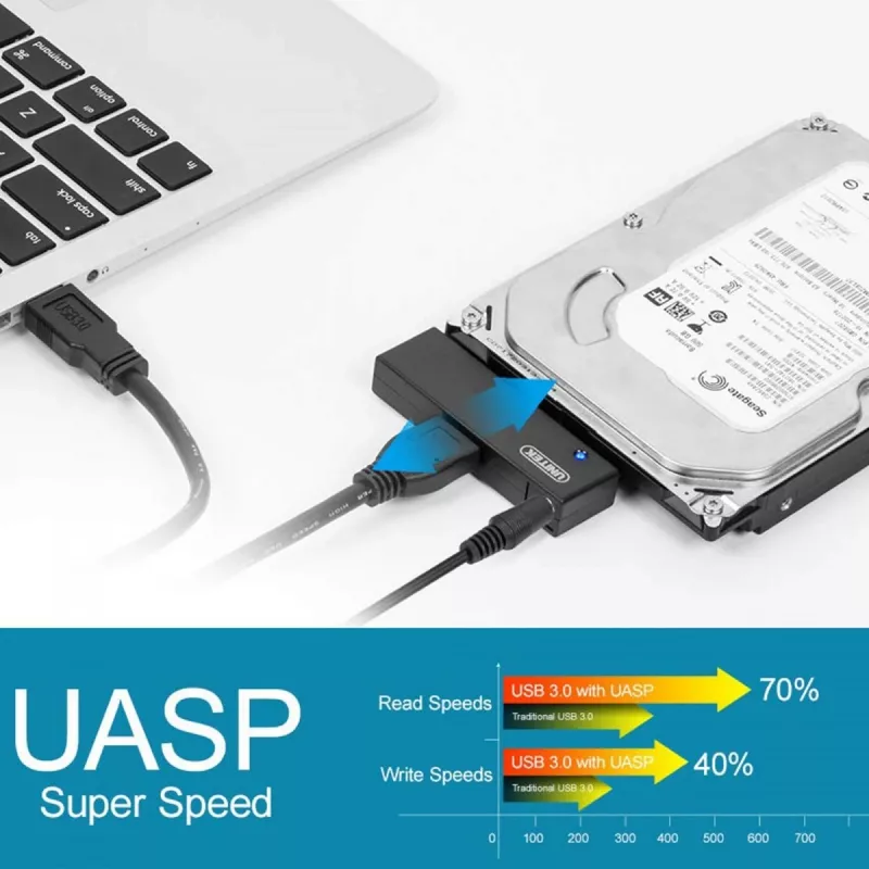 Karta interfejsu Unitek Y-1039, kabel USB w zestawie, 5 Gbit/s, czarna, plug-and-play