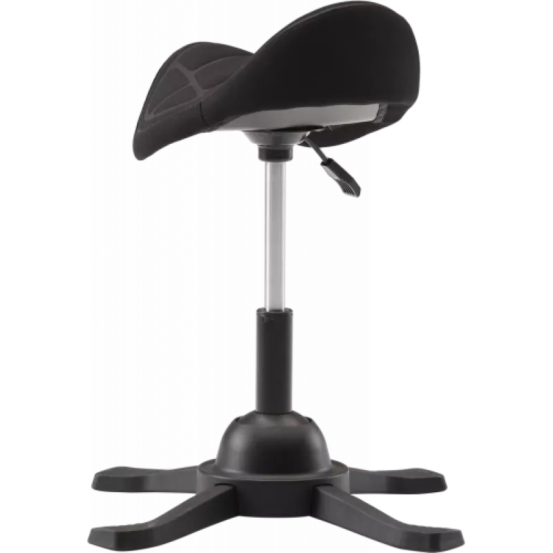 Ergonomiczny stołek balansowy up up Toronto czarna tkanina z dłuższym podnośnikiem gazowym