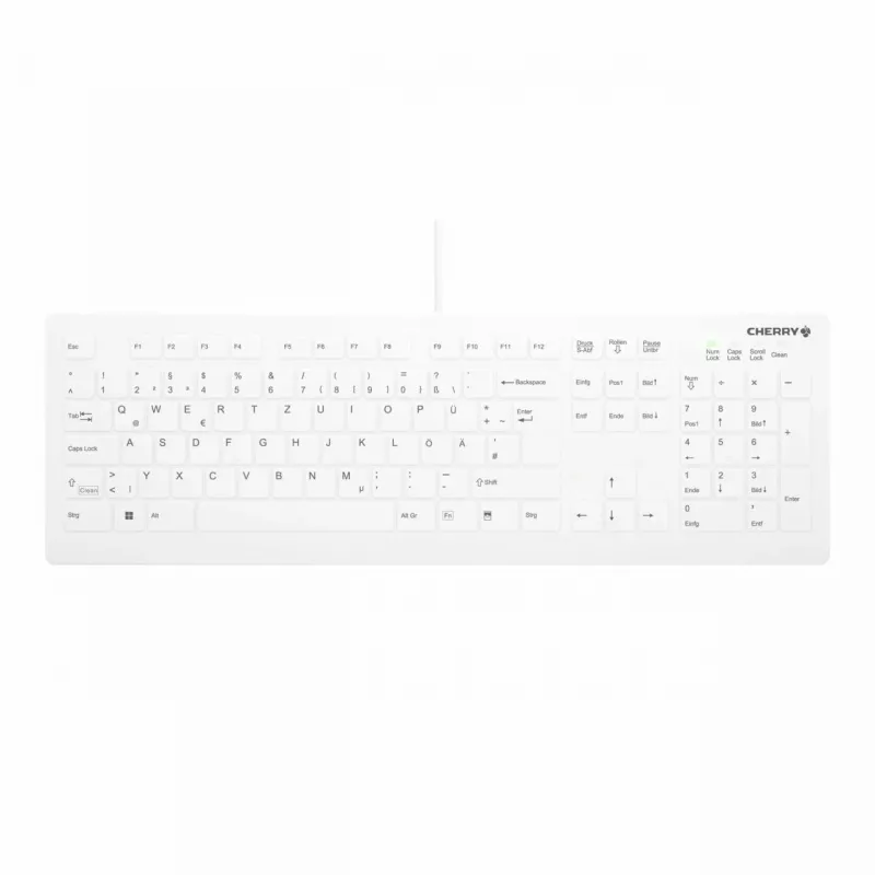 Contour Design Active Key Contour QuickClean Medical klawiatura IP68 Full-Size Wired biały DE C8112