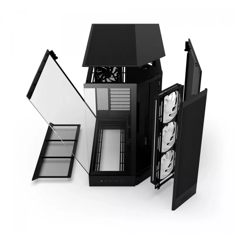 Obudowa PC NZXT H9 Flow RGB Midi Tower Czarna