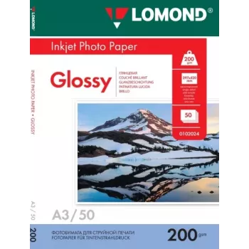 Lomond Photo Inkjet Paper Glossy 200 g/m2 A3, 50 arkuszy