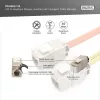 Moduł Keystone DIGITUS CAT 6A ekranowany z inteligentnym zarządcą kabla, płaski RJ-45, 14,5×34,5×21 mm — 12 szt.