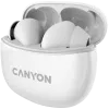 Słuchawki Bluetooth Canyon TWS-5, z mikrofonem, BT V5.3 JL 6983D4, pasmo przenoszenia: 20Hz-20kHz, bateria słuchawek 40mAh*2 + etui ładujące 500mAh, USB-C