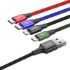 Kabel USB Baseus Fast 4w1 2xUSB-C / Lightning / Micro 3.5A 1.2m (czarny)