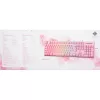 Deltaco GAM-021-RGB-P-DE - pełnowymiarowa (100%) - USB - przełącznik membranowy - QWERTZ - Różowy