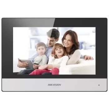 Wideodomofon Hikvision DS-KH6320-TE1, 7-calowy pojemnościowy ekran dotykowy, PoE, 1024×600, MicroSD do 32 GB, Ethernet, Linux