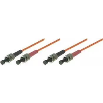 Tecline exertis Connect - Patch-Cable - ST multi-mode (M) to ST multi-mode (M) - 5 m - Fibre Optic - 50/125 micrometre - OM2 - pomarańczowy (75805)