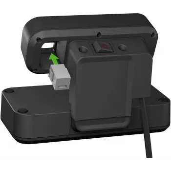 Power Extension Brennenstuhl 1153580100 2m 10 AC Outlets Indoor Czarny srebrny