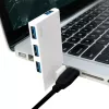 Hub USB 3.0 4-portowy, srebrny