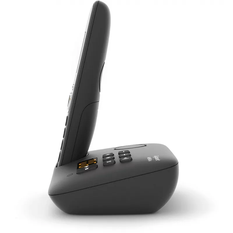 Gigaset A690A - Telefon analogowy/DECT - Słuchawka bezprzewodowa - System głośnomówiący - 100 wpisów - Czarny (S30852-H2830-B101)