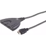 Przełącznik HDMI ShiverPeaks 05-02007 3x1 4K60Hz — 3 wejścia do 1 wyjścia, UHD 3840x2160@60Hz
