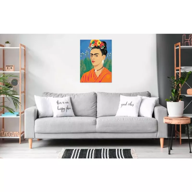 Zestaw do malowania na płótnie Ravensburger CreArt ART Collection: obraz Fridy Kahlo, edycja płócienna