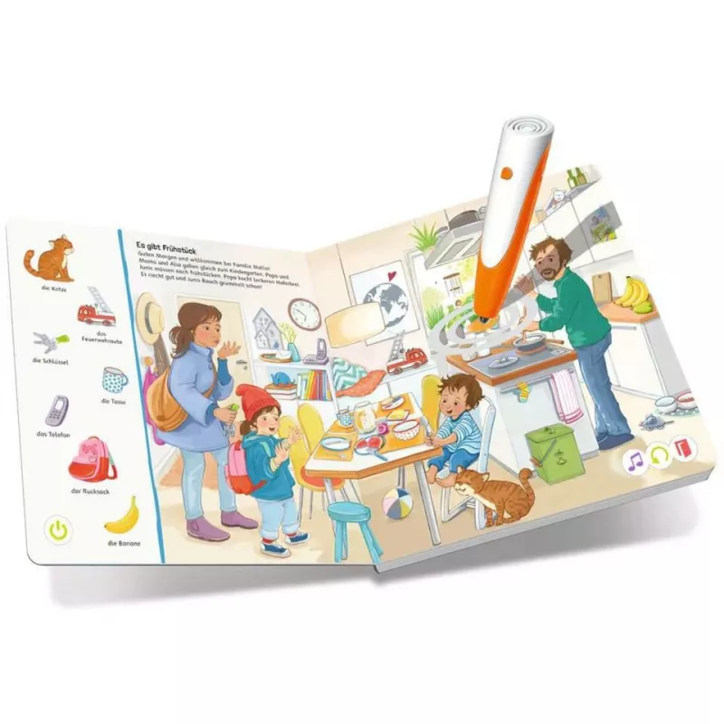 Zestaw startowy tiptoi: Szukaj i odkrywaj - Mój świat, książka edukacyjna z piórem i książeczką obrazkową