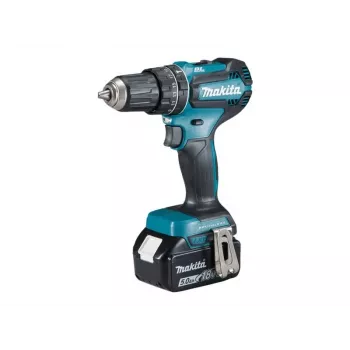 Wiertarka Makita DHP485RTJ 28500 RPM bezkluczykowa 1,5 kg Czarna, Niebieska
