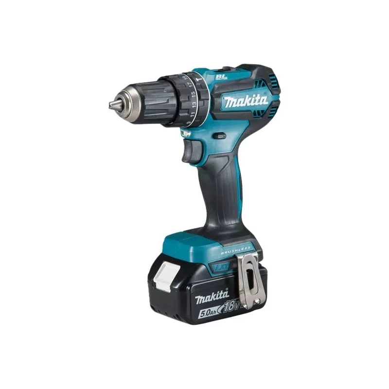 Wiertarka Makita DHP485RTJ 28500 RPM bezkluczykowa 1,5 kg Czarna, Niebieska
