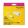 Adapter kabla wideo DeLOCK 63937 USB Type-C na HDMI 0,1 m biały