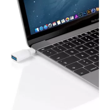 Wentronic Goobay Adapter USB-C™ - gniazdo USB 3.0 A, biały - do połączenia między urządzeniami USB-C™ i USB-A (66262)
