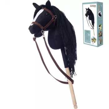 Koń na patyku HOPPIHORSE Hobby Horse A4 czarny
