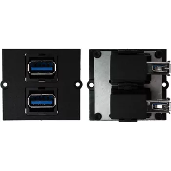 Gniazdko elektryczne Bachmann 917.059 2 x USB A Czarny