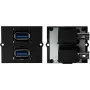 Gniazdko elektryczne Bachmann 917.059 2 x USB A Czarny