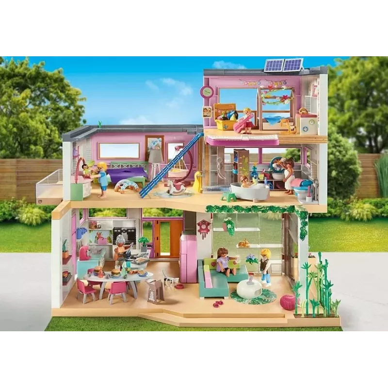 Zestaw figurek My Life 71607 Dom mieszkalny z ogrodem zimowym