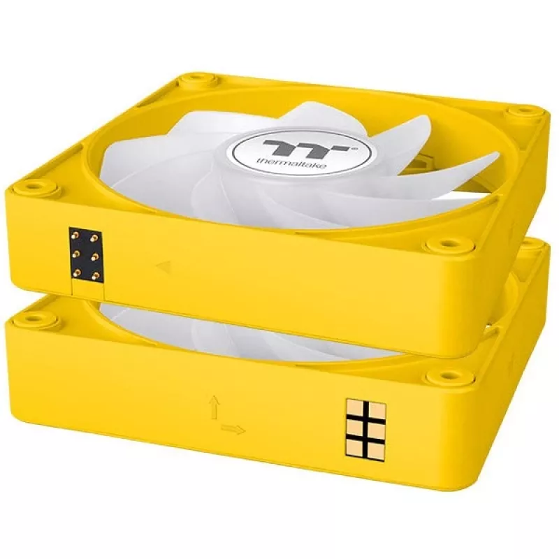 Thermaltake CT120 EX Reverse ARGB 120mm wentylator obudowy 3-pak żółty