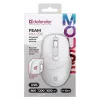 Mysz bezprzewodowa DEFENDER 52297 Silent Click — symetryczna, 2.4 GHz nano USB, 1600 DPI, biała