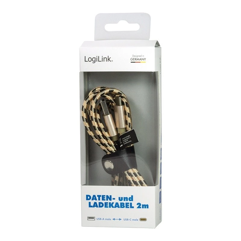 Kabel synchronizacyjny i ładujący USB 2.0 AM do USB-C męski