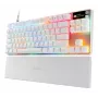 Mechaniczna klawiatura gamingowa TKL STEELSERIES Apex Pro TKL Gen 3 biała — układ US, RGB, regulowane przełączniki