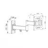 Uchwyt do TV LCD/LED 10-27 15KG AR-82 regulacja pionowa/pozioma 28cm