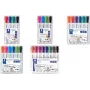 Marker Staedtler Lumocolor 351 Bullet tip Czarny Light niebieski Light zielony Pink