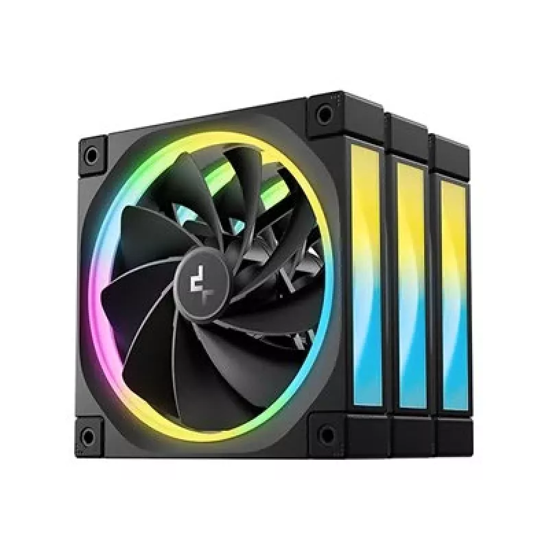 Zestaw 3 wentylatorów obudowy DeepCool FL12R 120mm ARGB, czarny