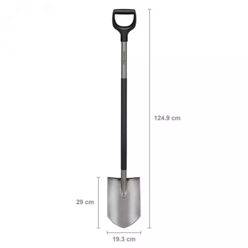 Fiskars łopatka ergonomiczna, szary (1067511)